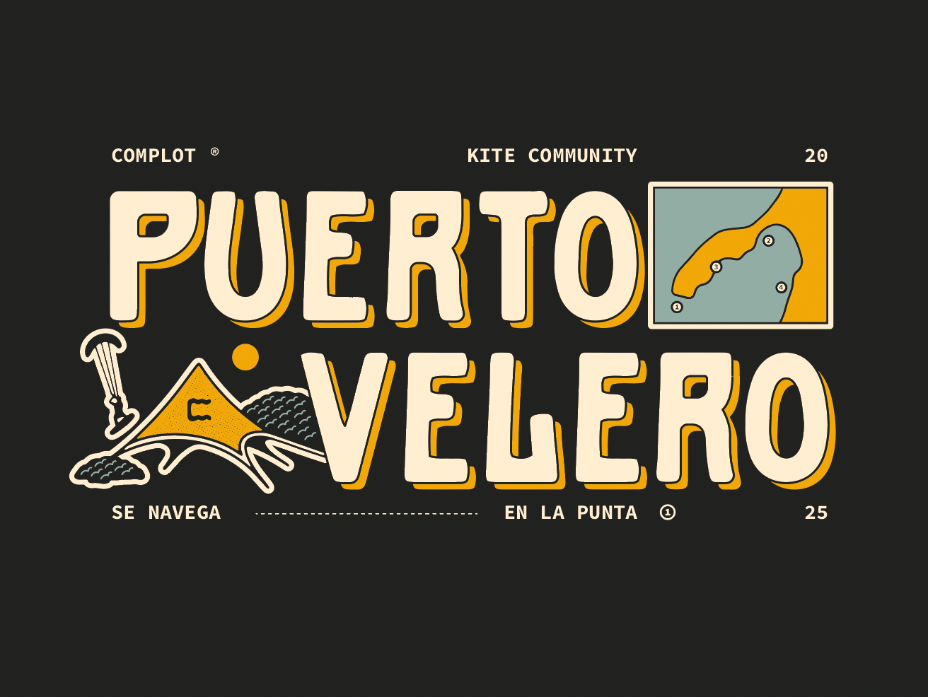Camiseta Puerto Velero Black