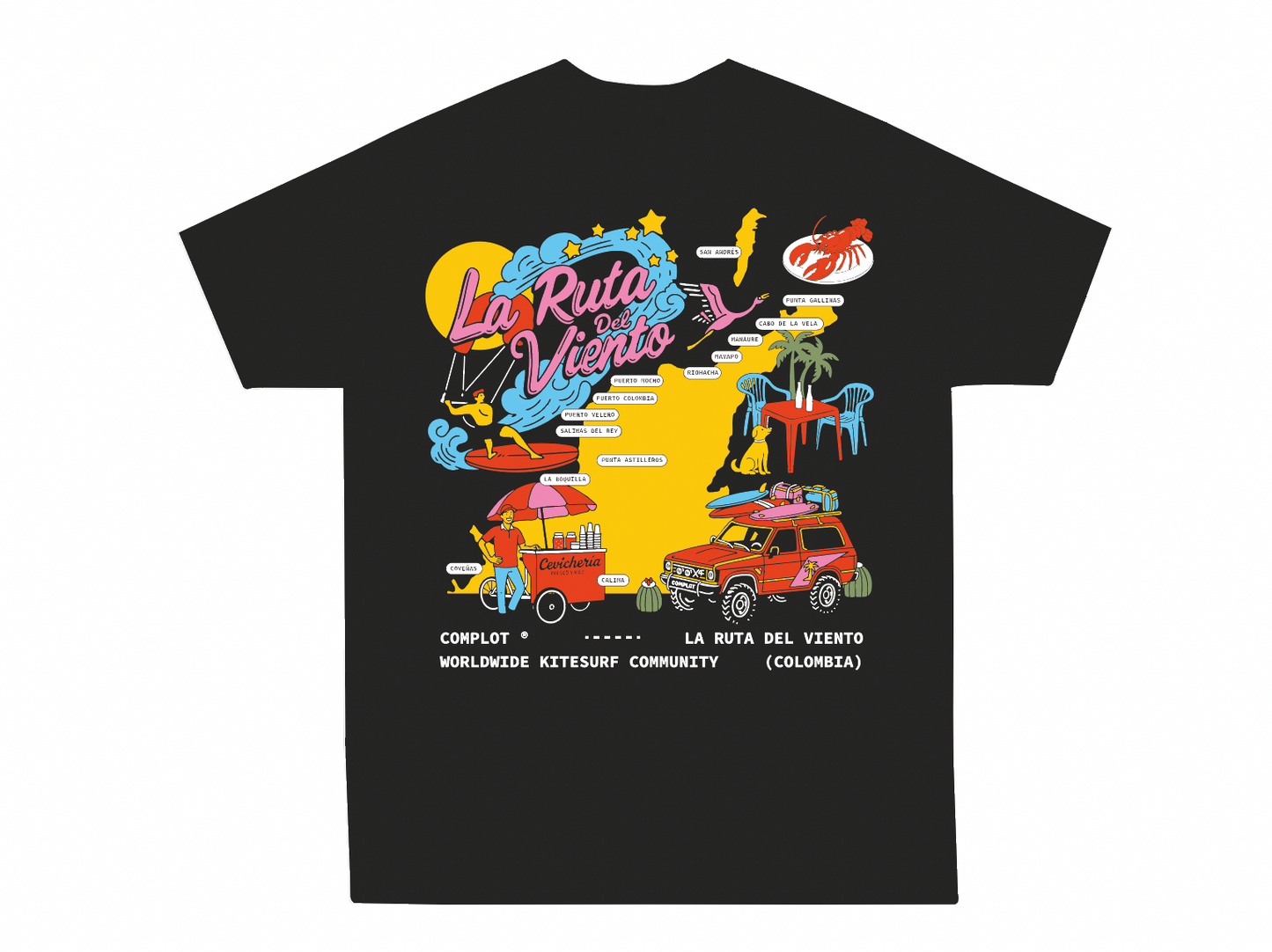 Camiseta La Ruta del Viento Black