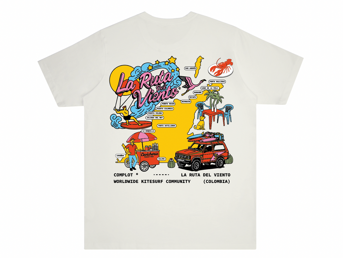 Camiseta La Ruta del Viento Off White