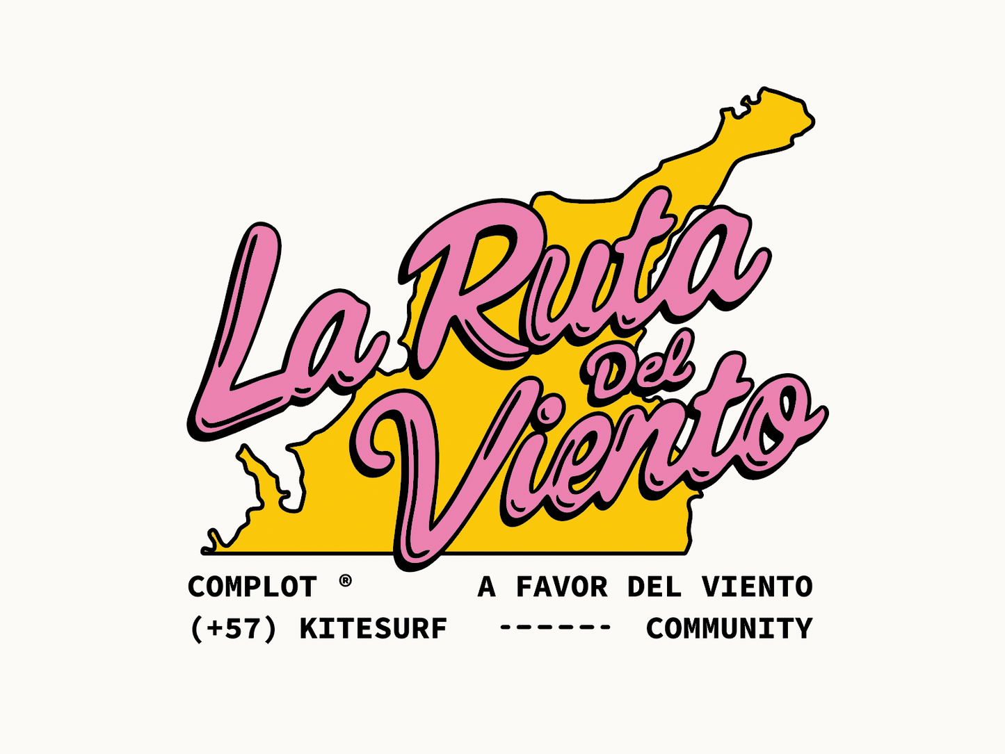 Camiseta La Ruta del Viento Off White