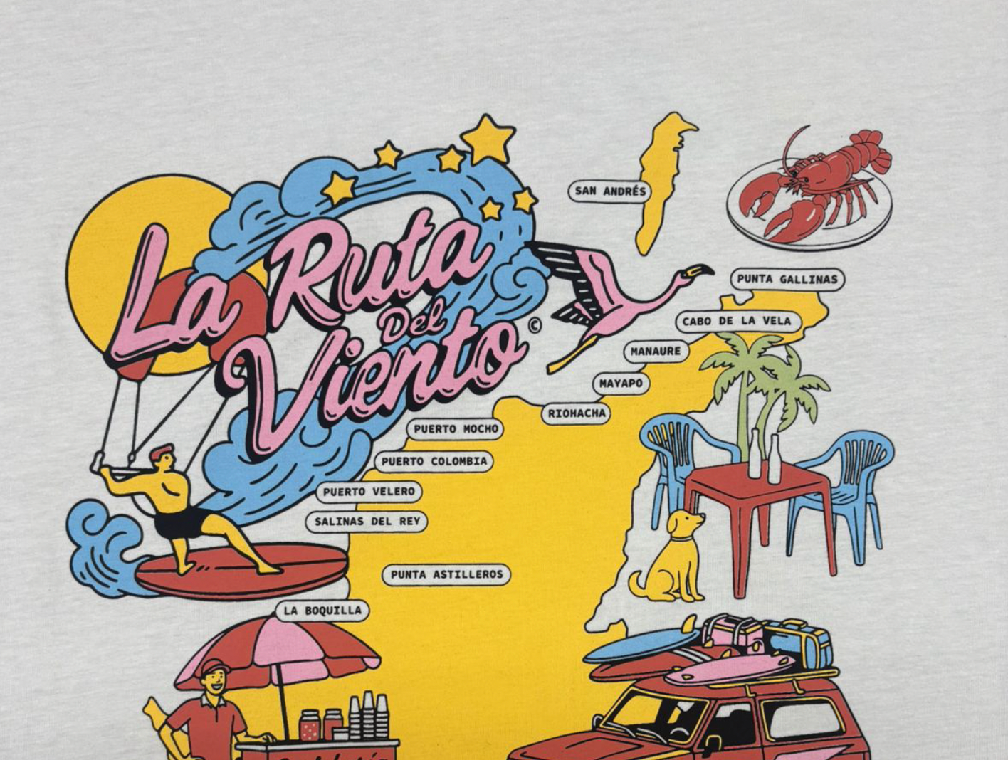 Camiseta La Ruta del Viento Off White