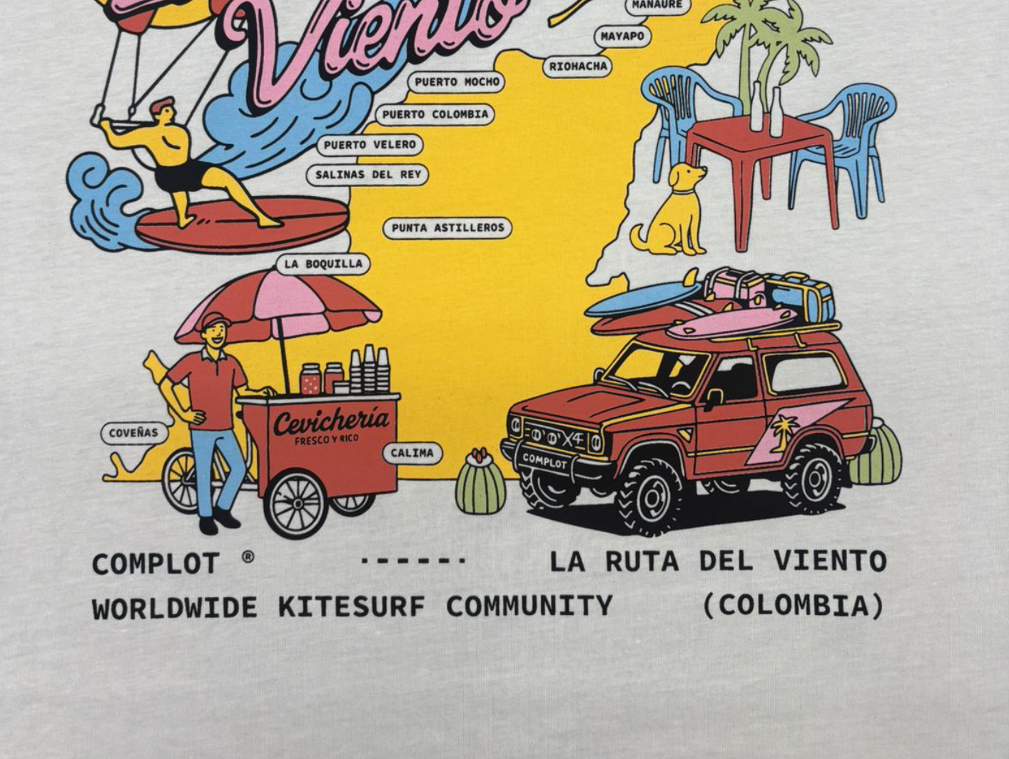 Camiseta La Ruta del Viento Off White