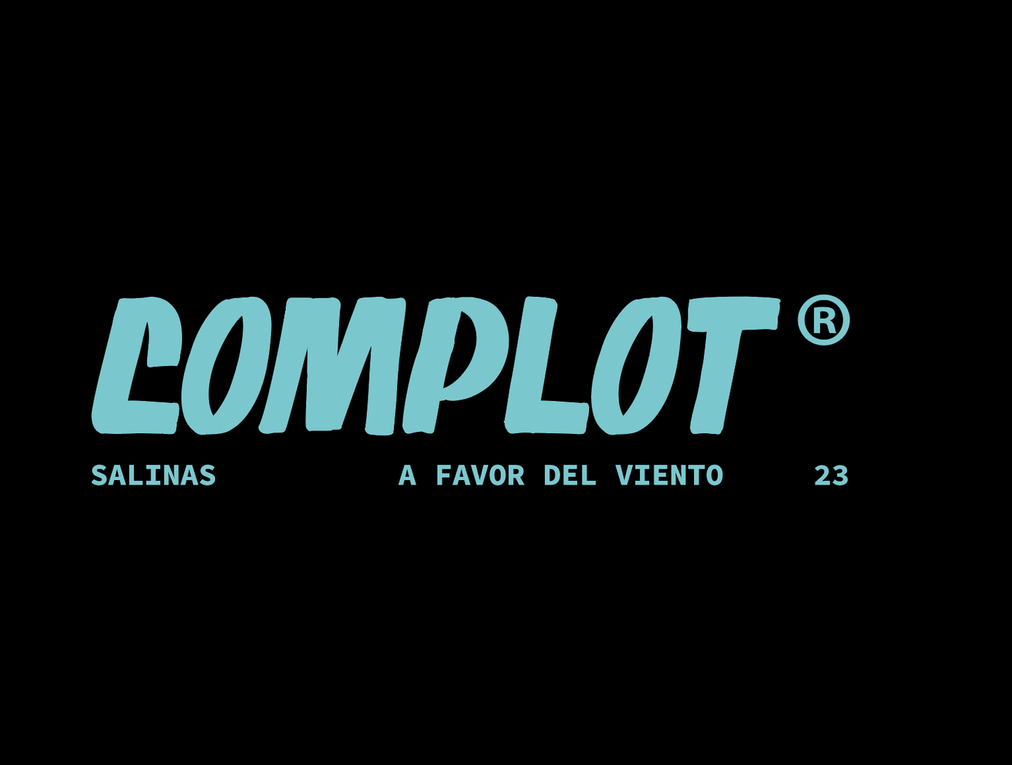 Camiseta Chica Complot Black