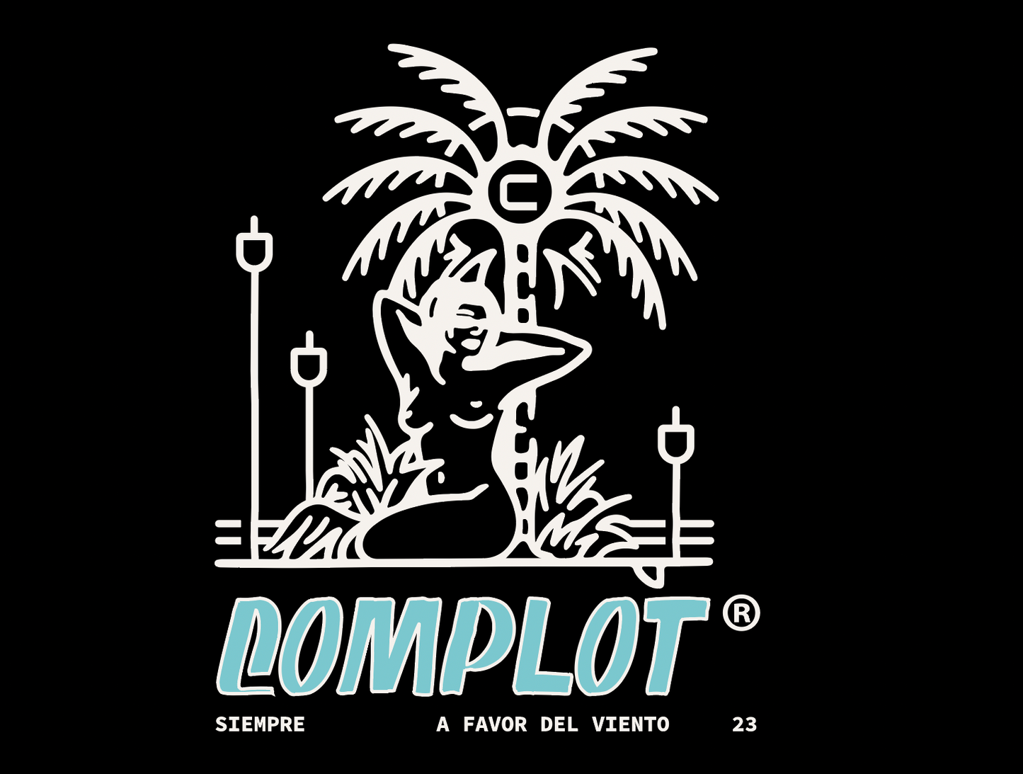Camiseta Chica Complot Black