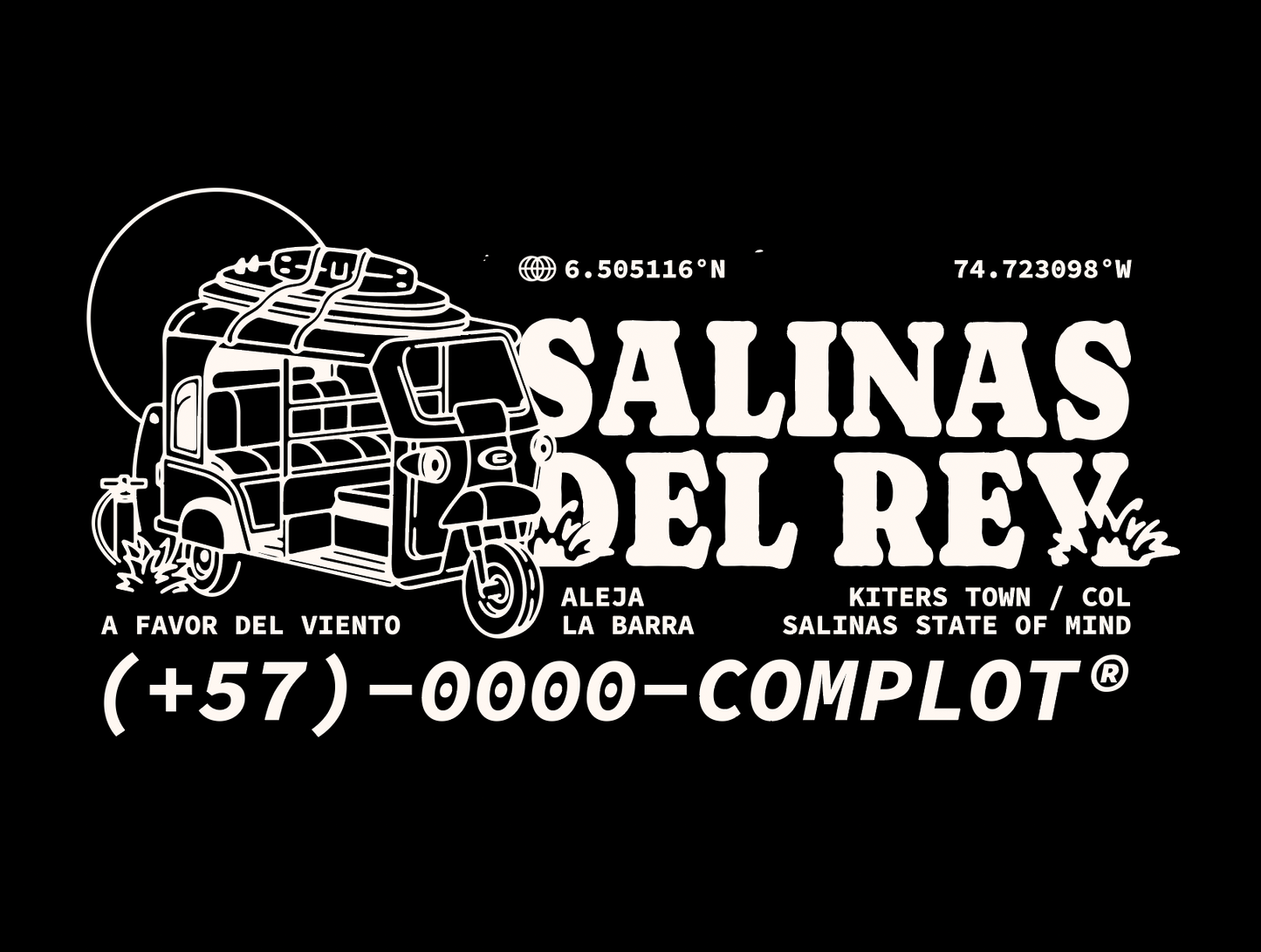 Camiseta Tuc Tuc Salinas Negro