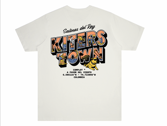 Camiseta Kiters Town Off White 180 grms