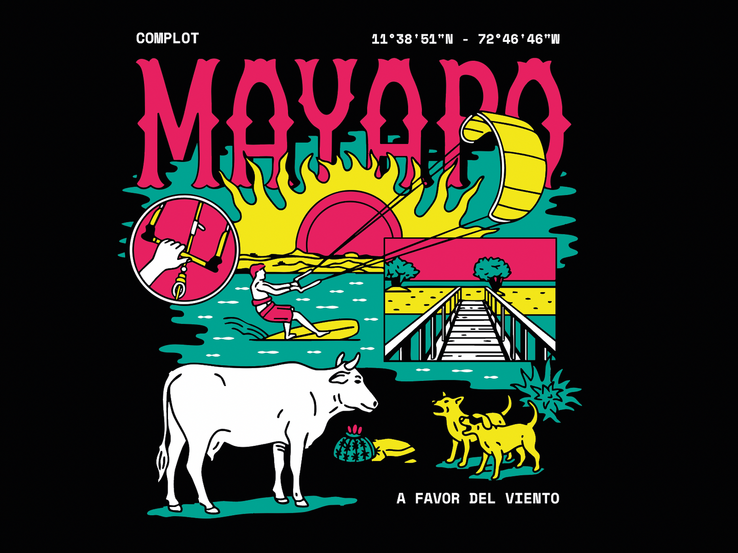 Camiseta Mayapo Black