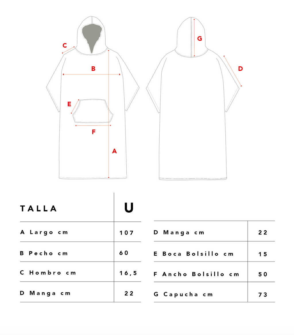 Poncho Toalla Microfibra
