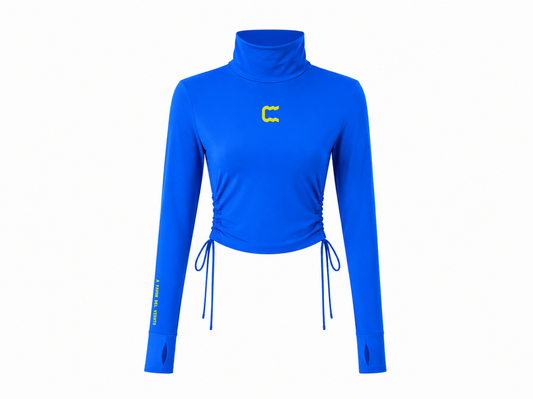Rash Crop Microfibra Azul Rey