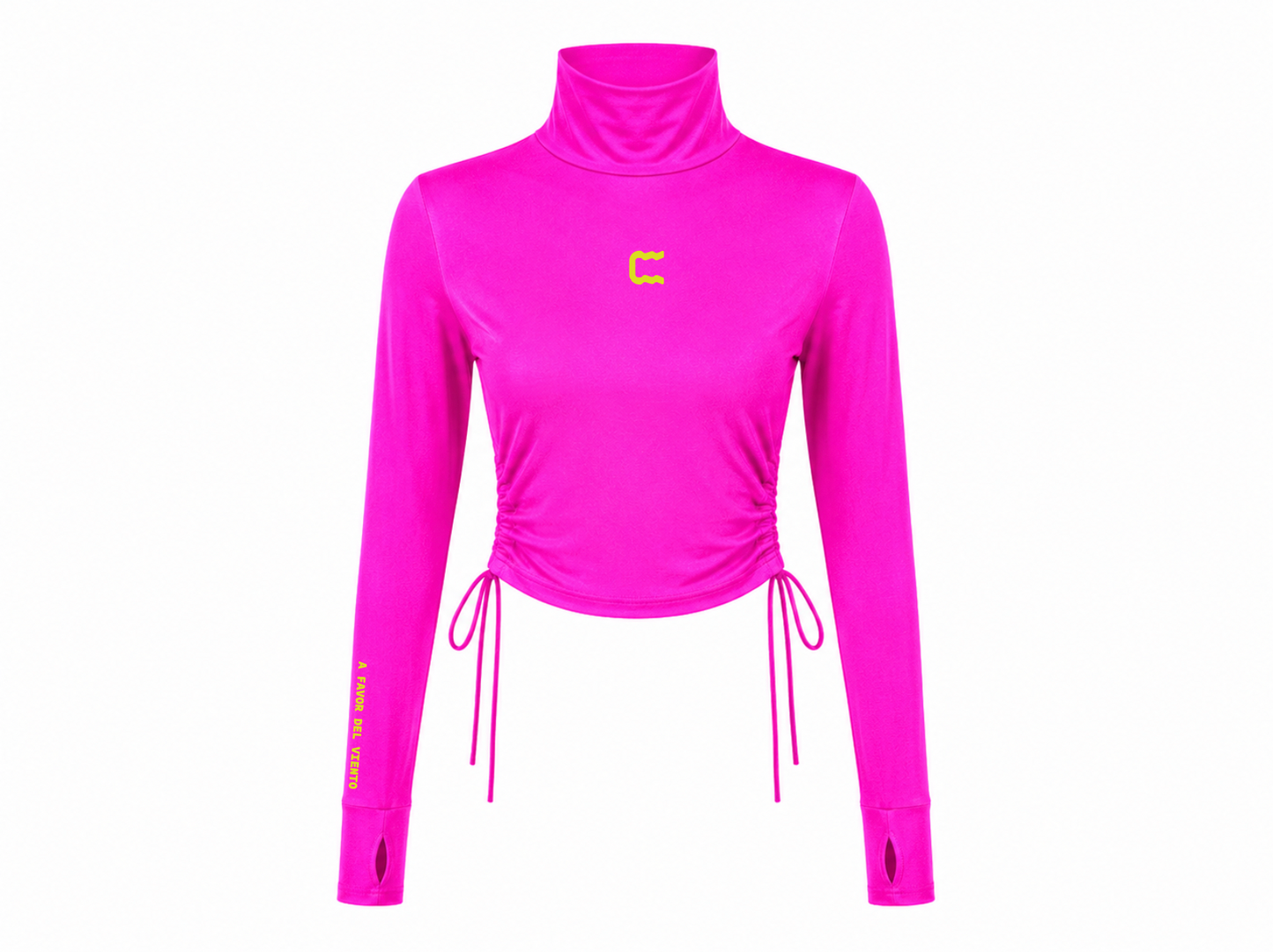 Rash Crop Microfibra Fucsia