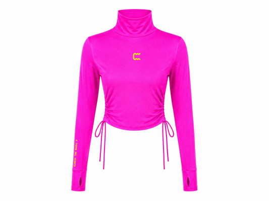 Rash Crop Microfibra Fucsia